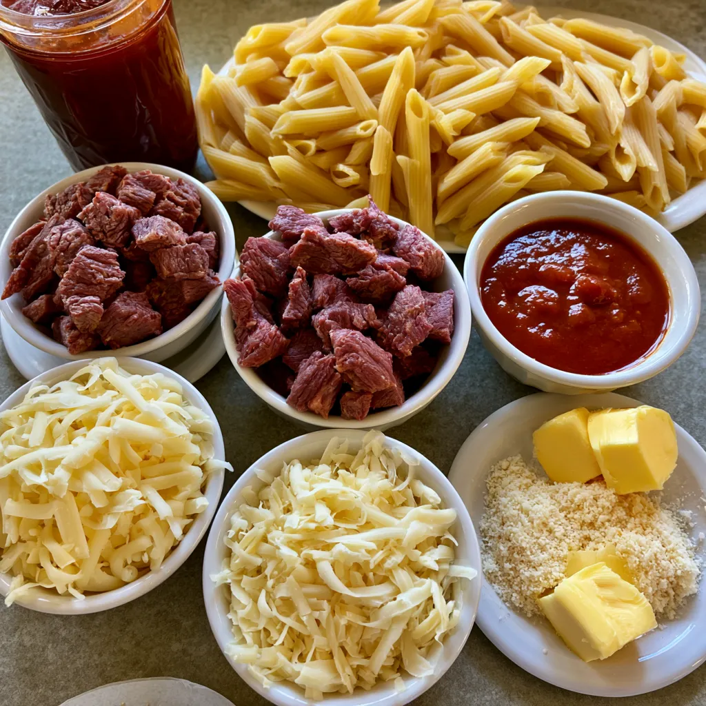 Smoked Beef Pasta Bake