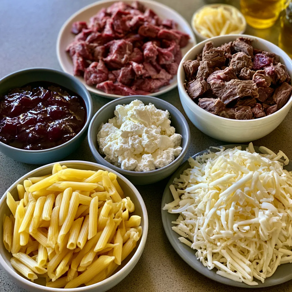 Smoked Beef Pasta Bake