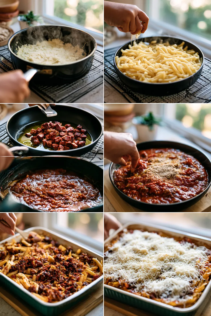 Smoked Beef Pasta Bake