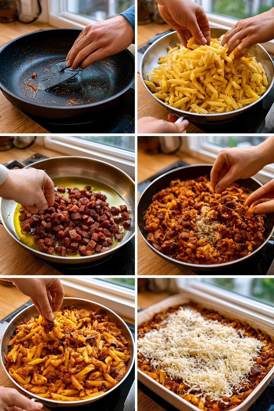 Smoked Beef Pasta Bake