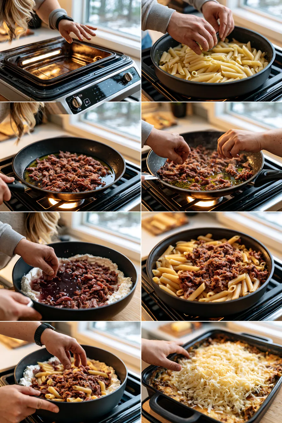 Smoked Beef Pasta Bake