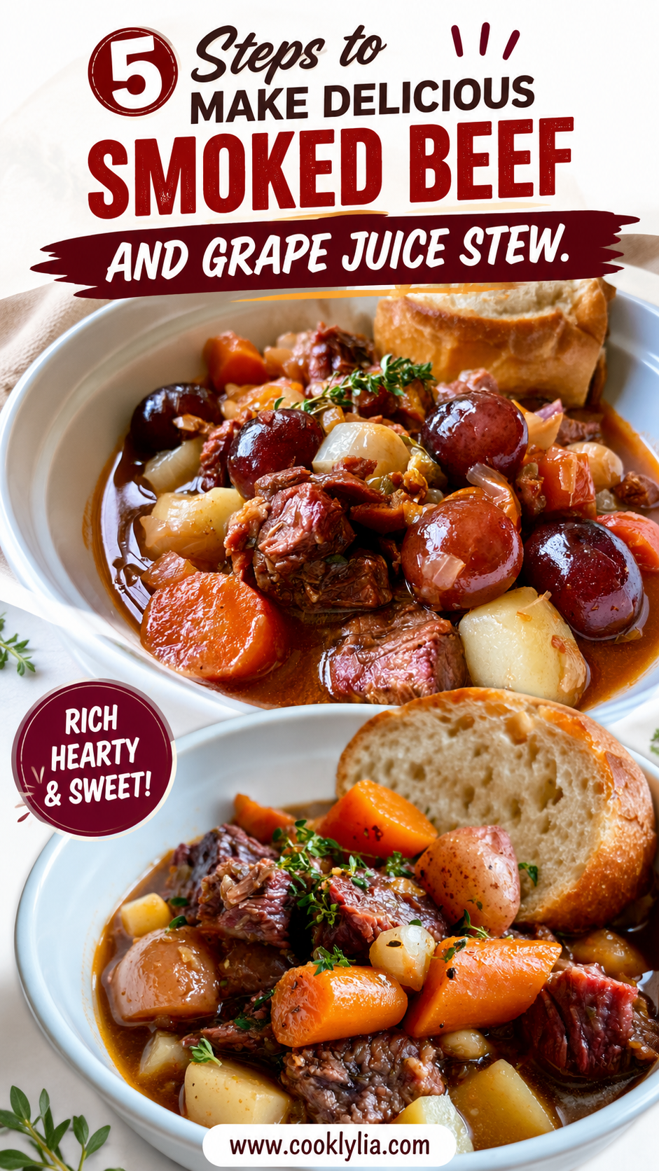 Smoked Beef and Grape Juice Stew