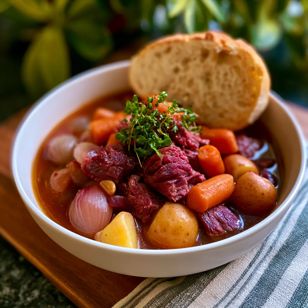 Smoked Beef and Grape Juice Stew