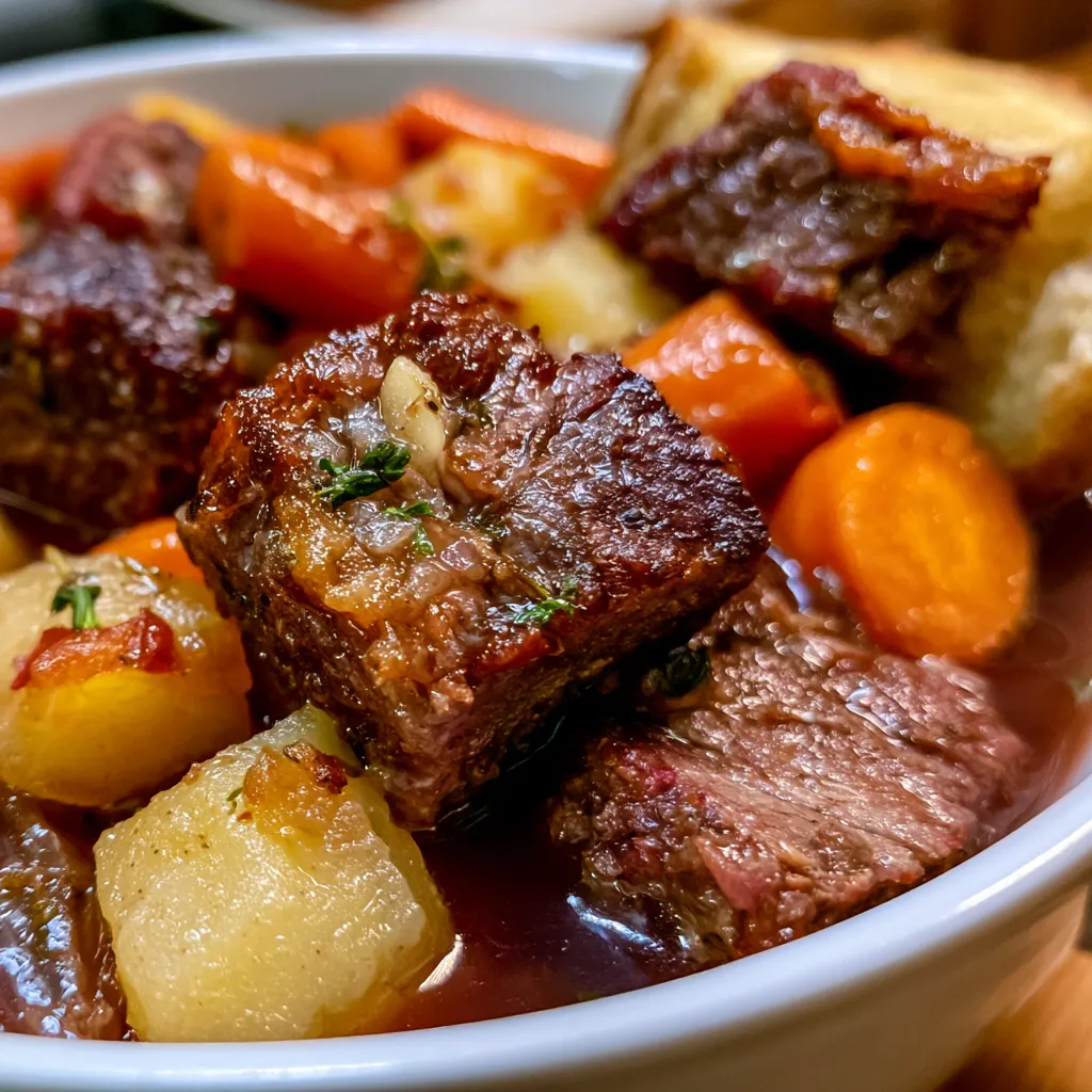 Smoked Beef and Grape Juice Stew