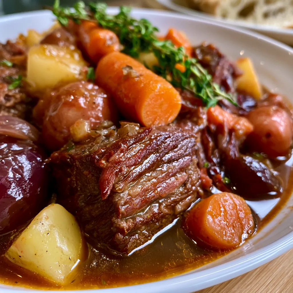 Smoked Beef and Grape Juice Stew
