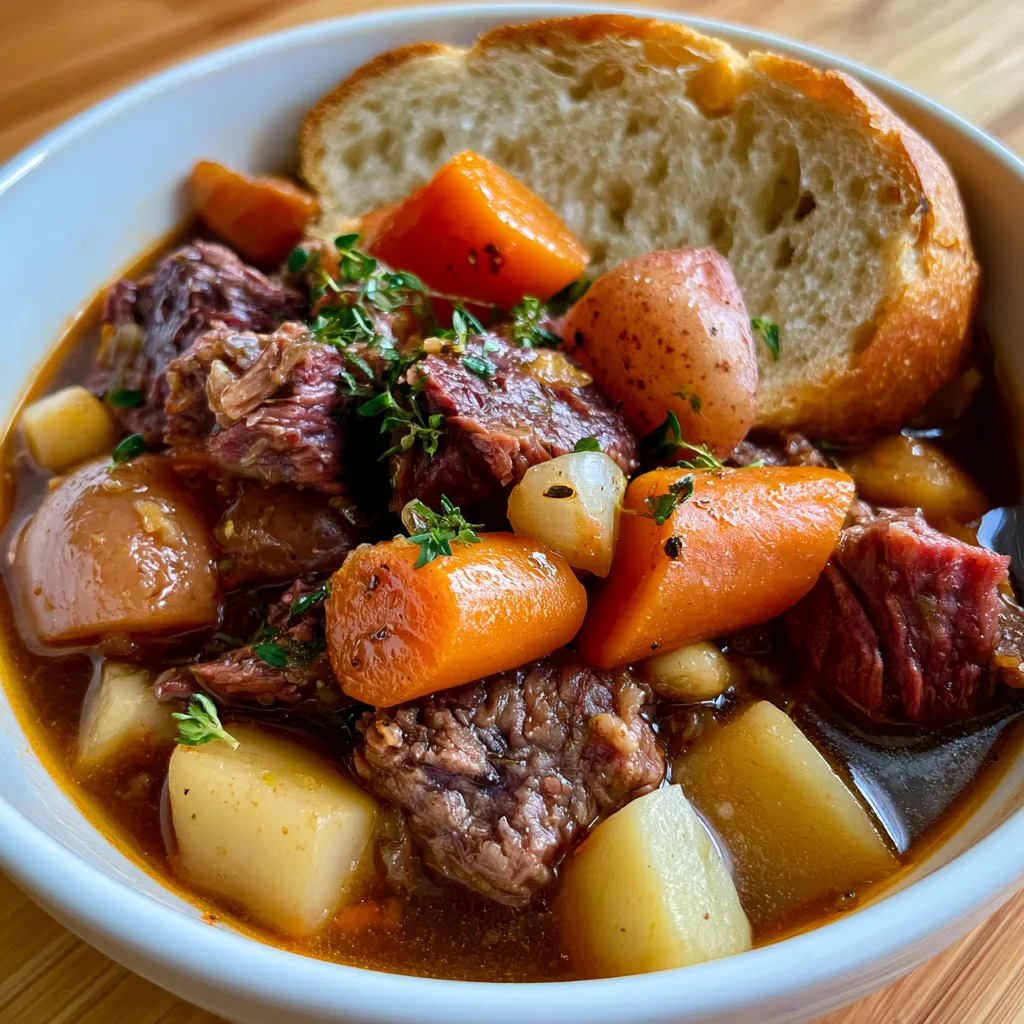 Smoked Beef and Grape Juice Stew