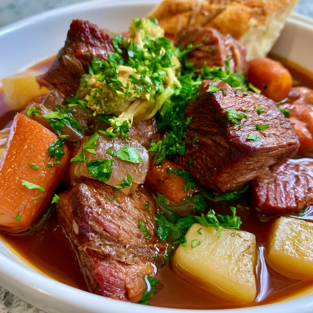 Smoked Beef and Grape Juice Stew