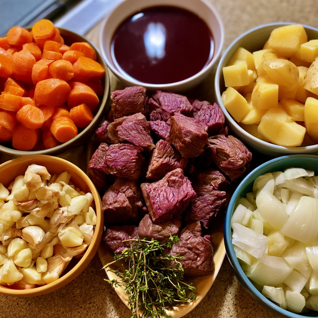 Smoked Beef and Grape Juice Stew