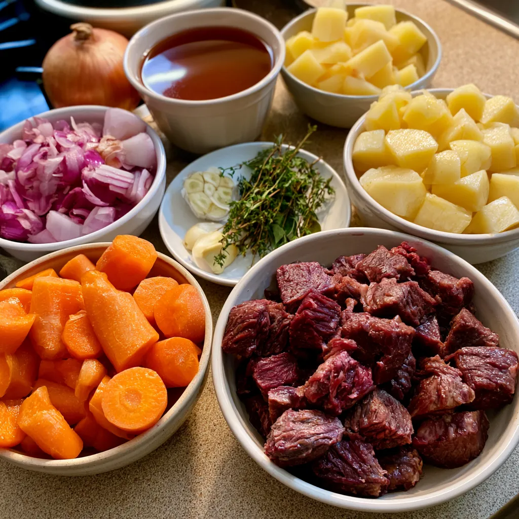 Smoked Beef and Grape Juice Stew