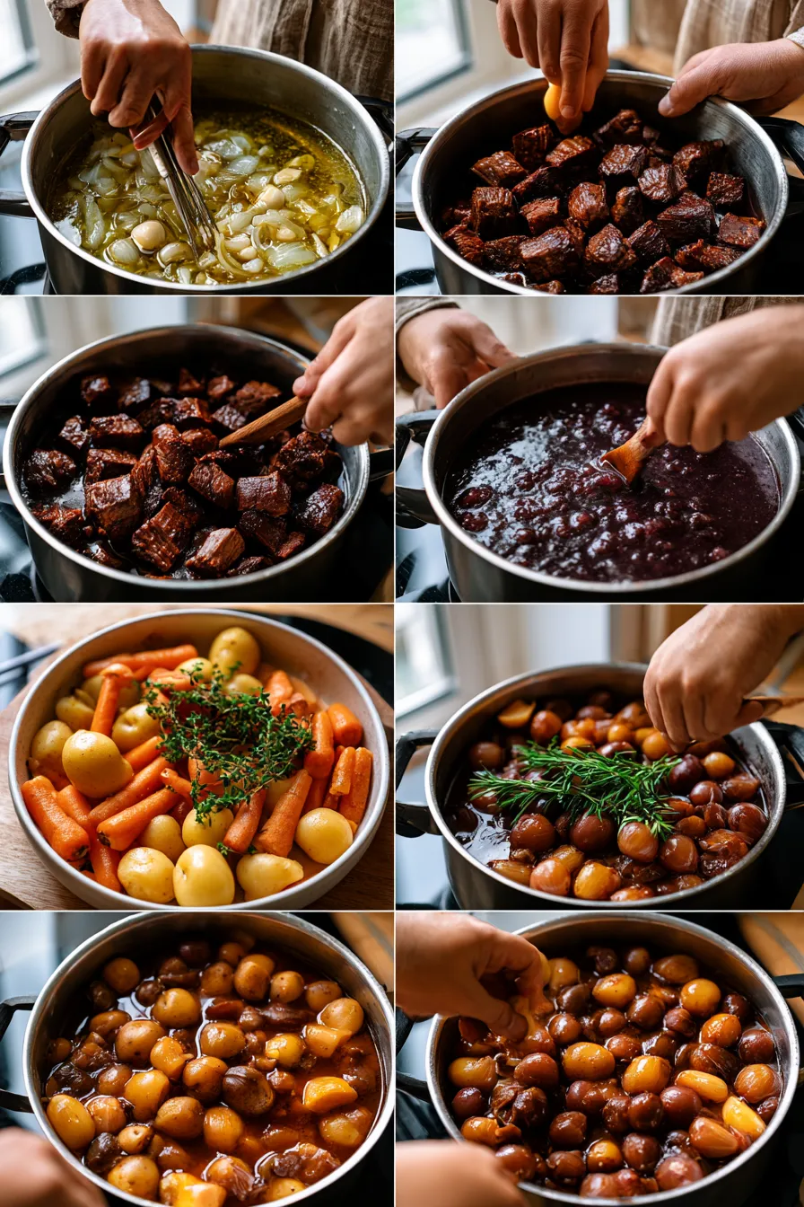 Smoked Beef and Grape Juice Stew