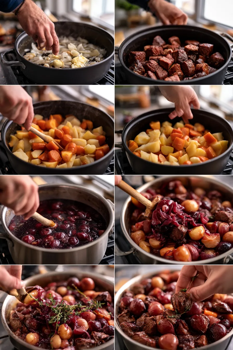Smoked Beef and Grape Juice Stew