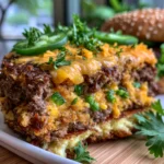 Smoked Cheddar Jalapeño Burgers