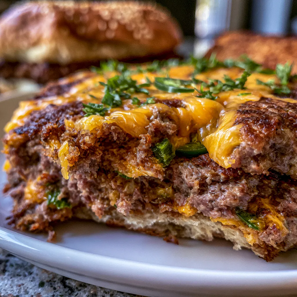Smoked Cheddar Jalapeño Burgers