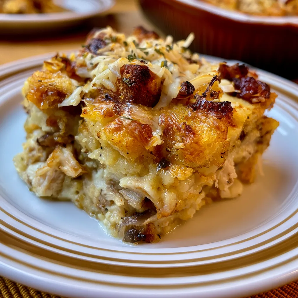 Turkey Stuffing Casserole