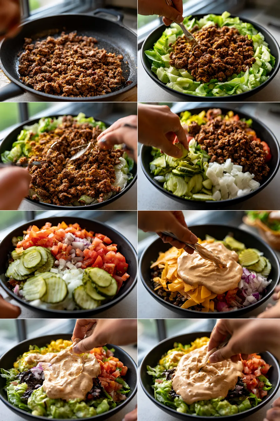 Viral Smash Burger Bowl