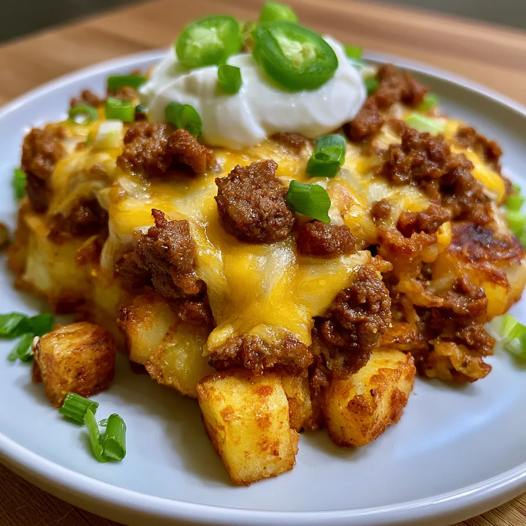 cheesy taco potatoes