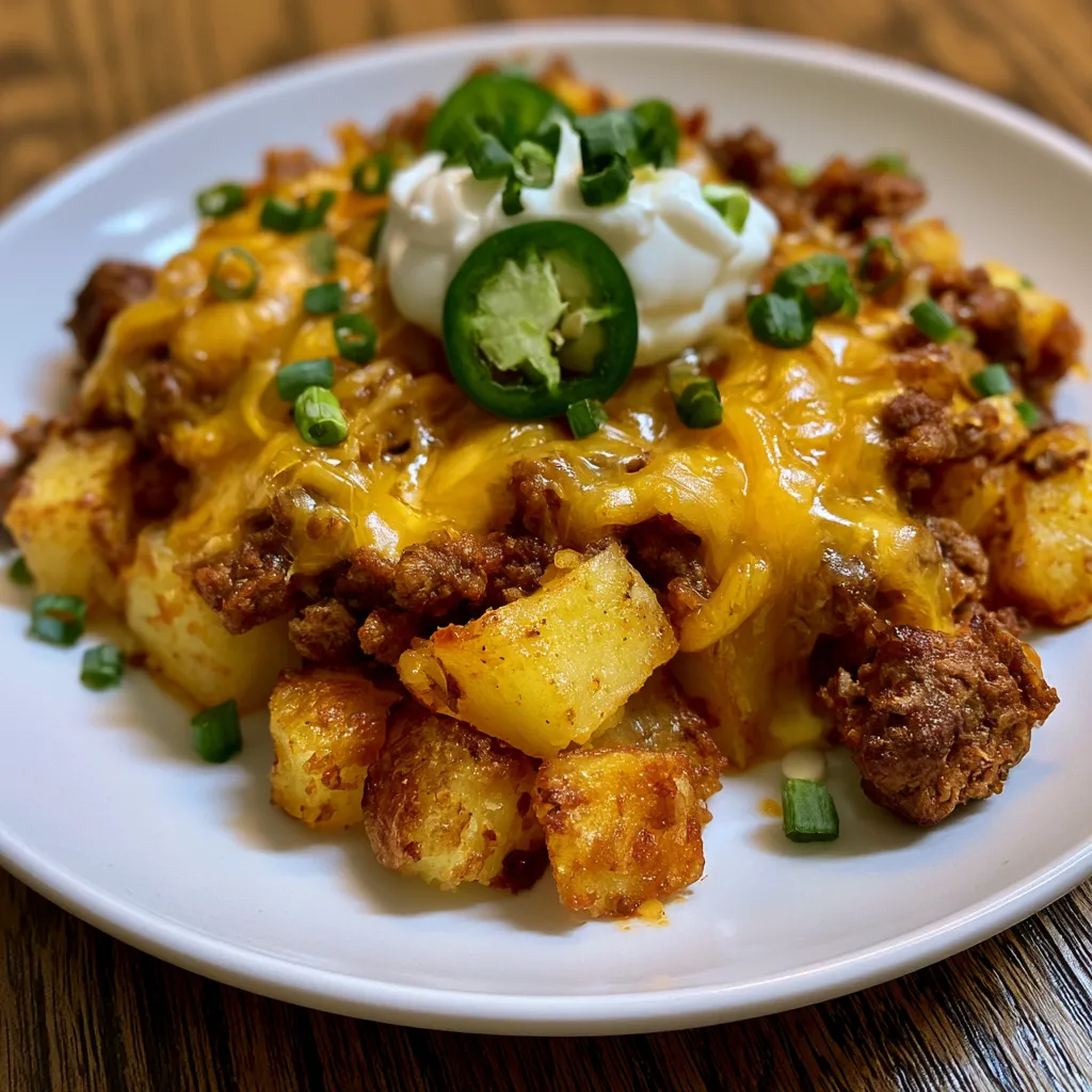 cheesy taco potatoes