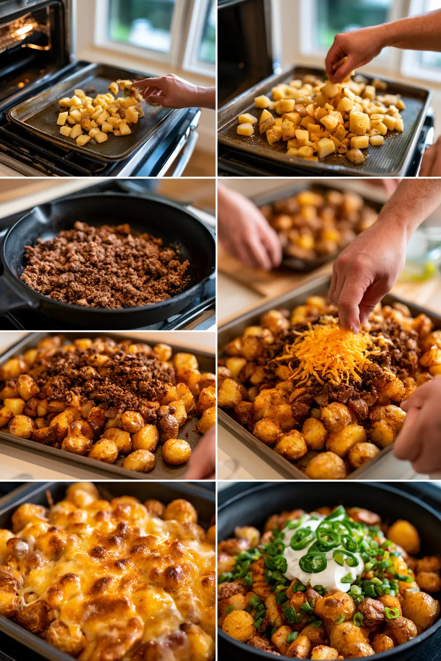 cheesy taco potatoes