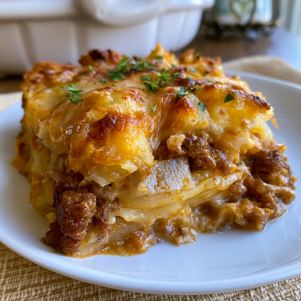 crockpot hamburger potato casserole