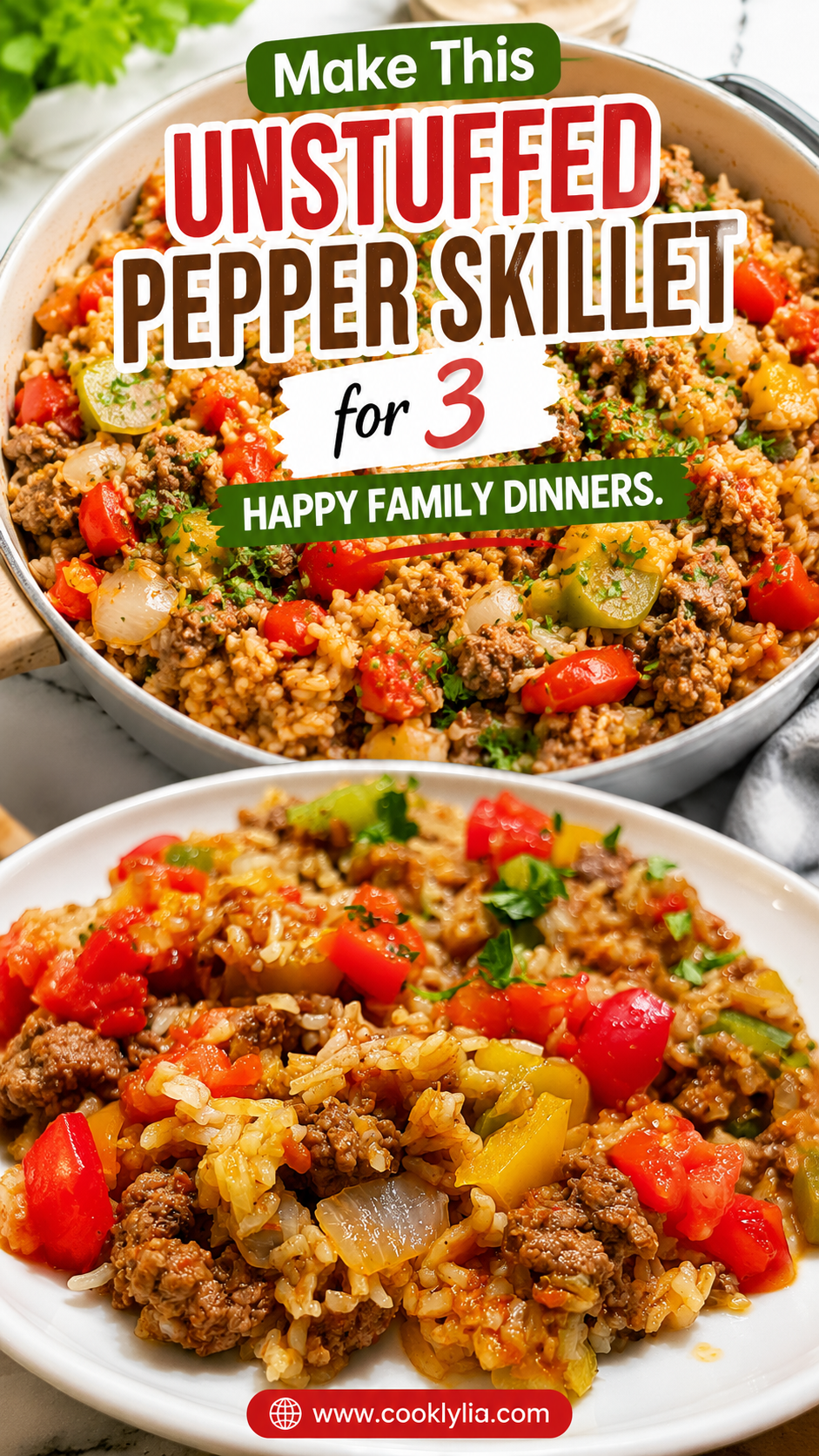 unstuffed pepper skillet