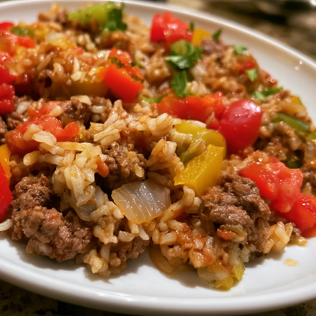 unstuffed pepper skillet