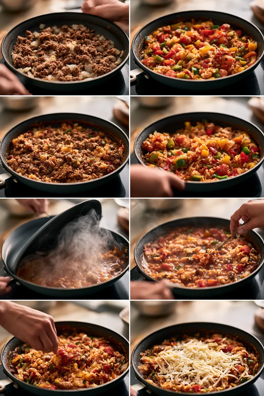 unstuffed pepper skillet