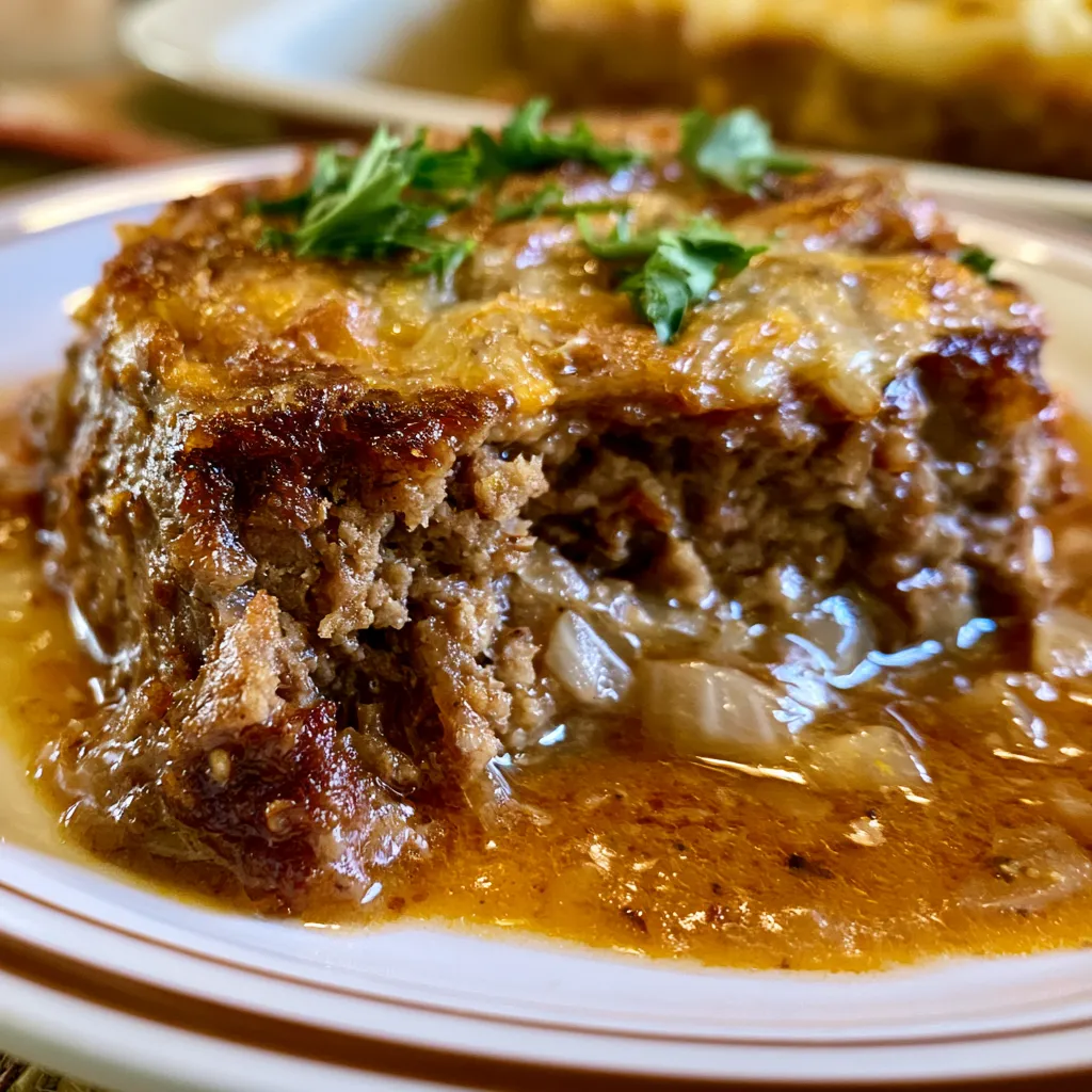 amish hamburger steak bake