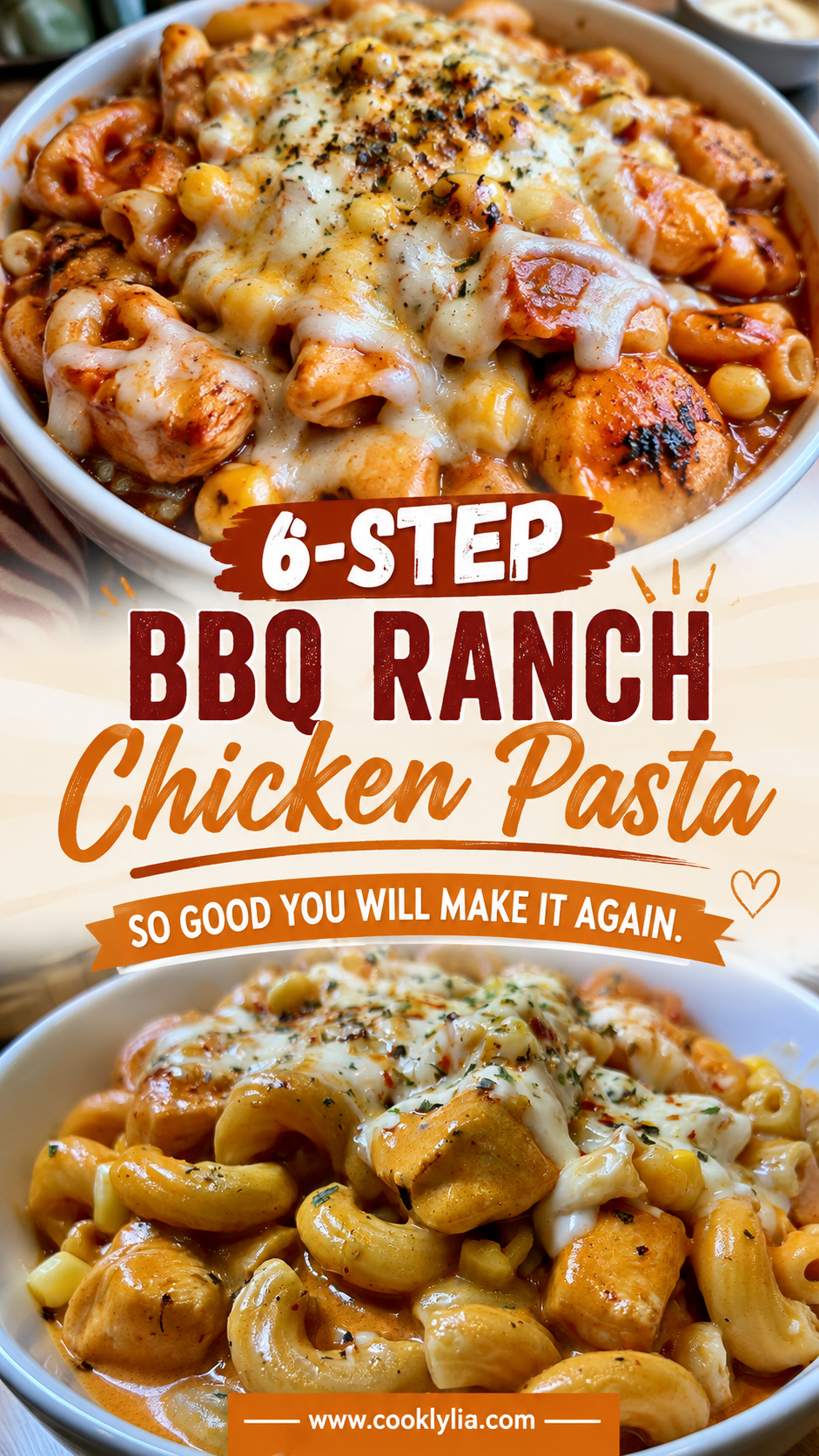 bbq ranch chicken pasta