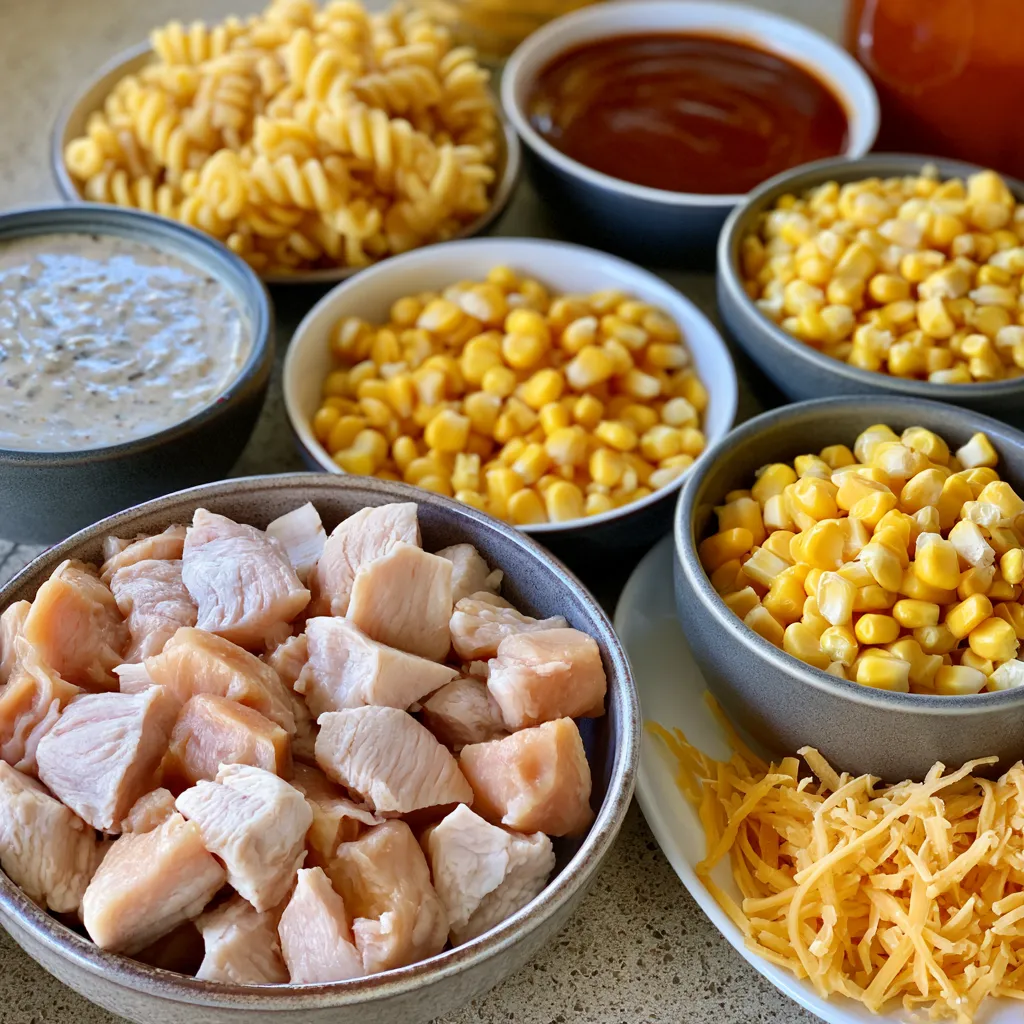 bbq ranch chicken pasta