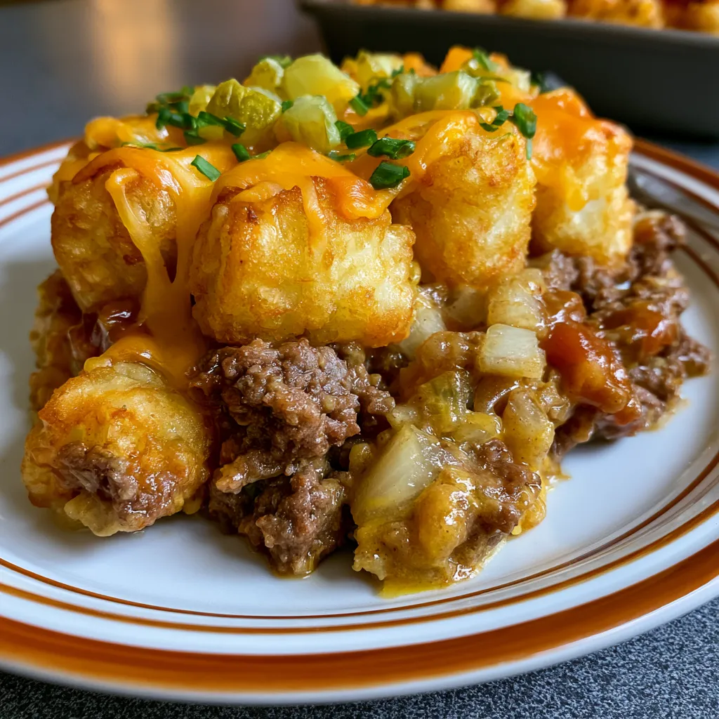 big mac tater tot casserole