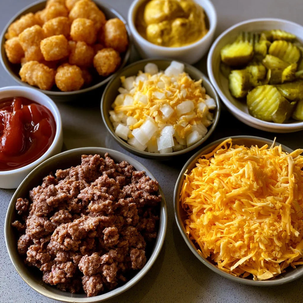 big mac tater tot casserole