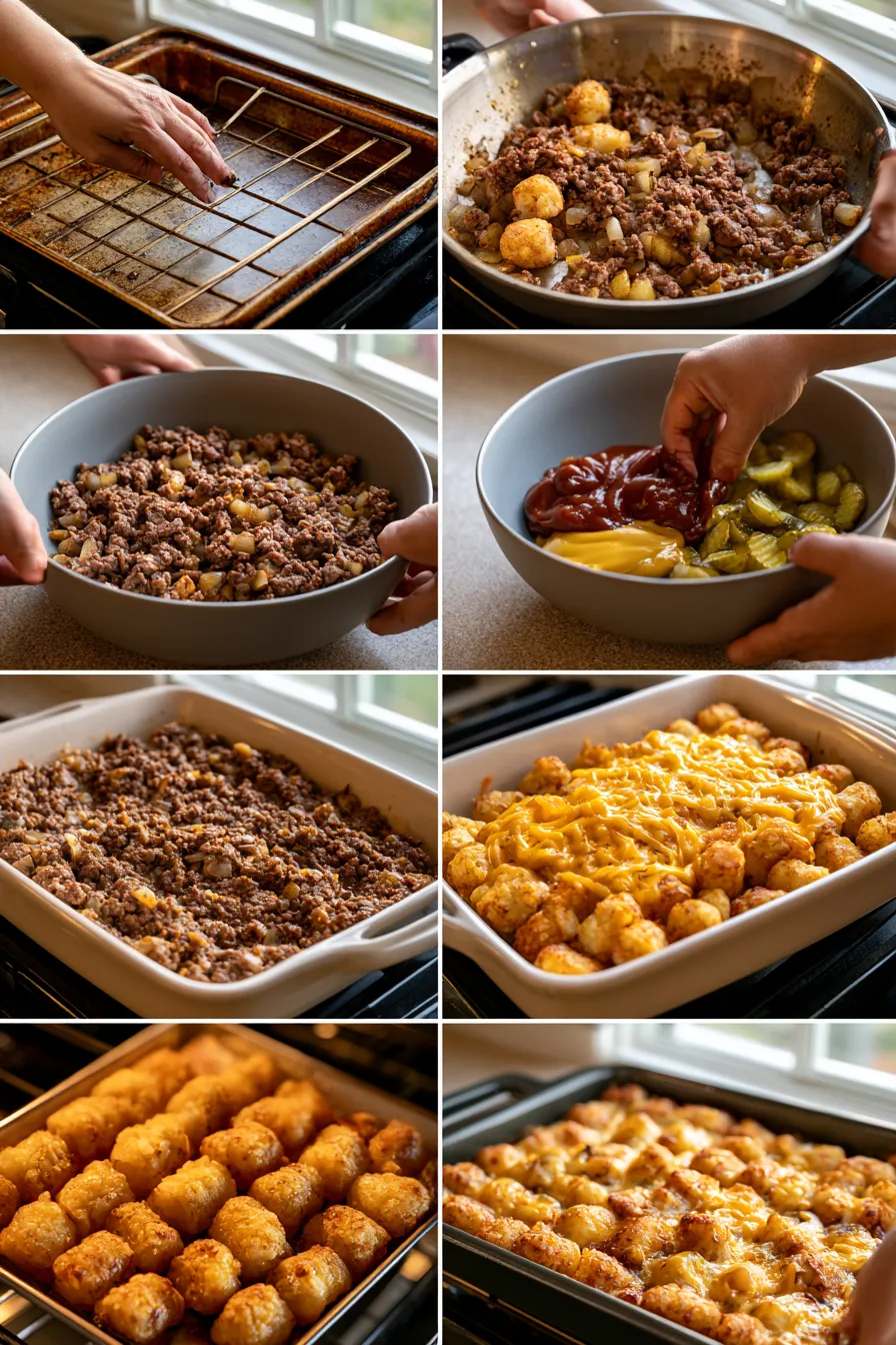 big mac tater tot casserole