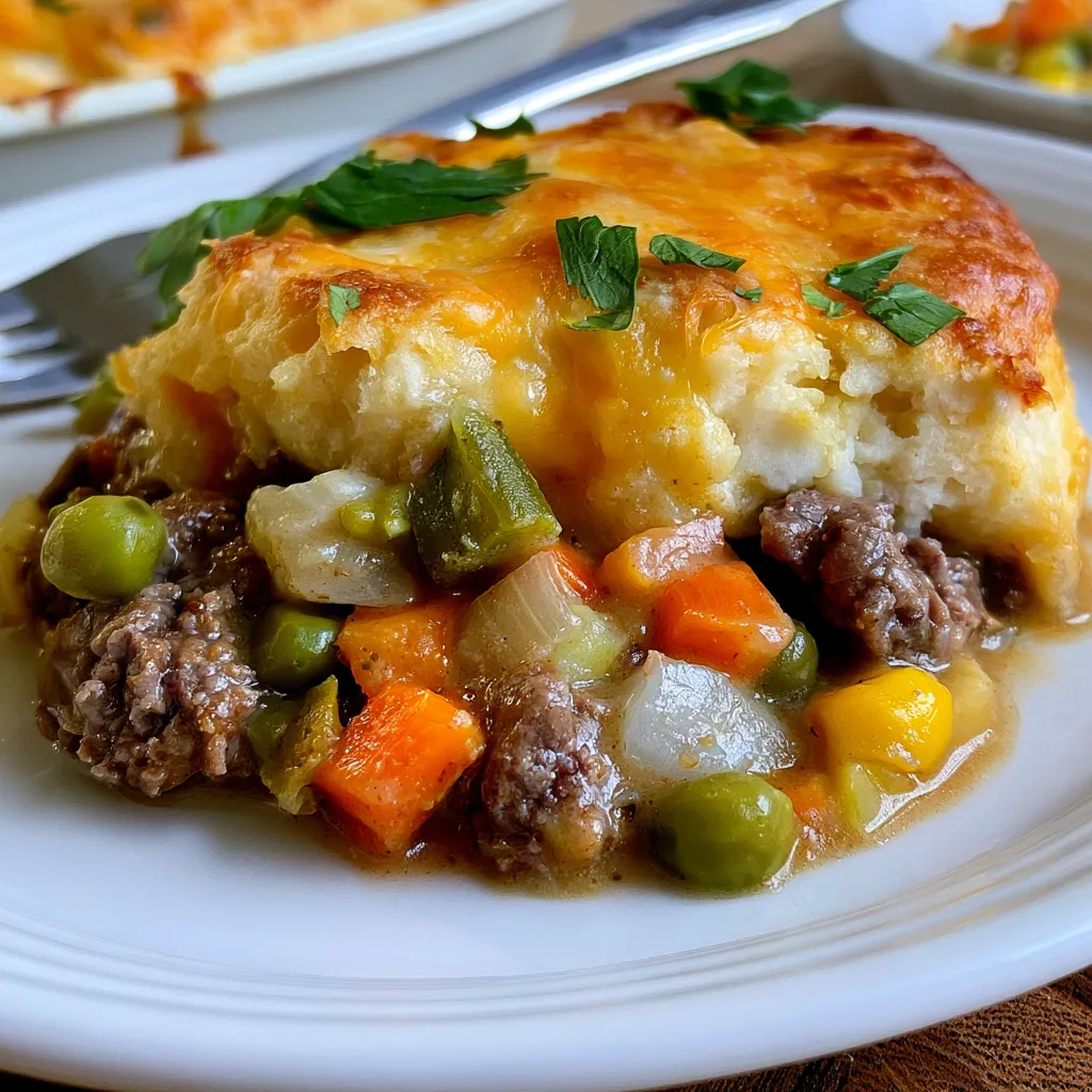 cheddar bay ground beef cobbler