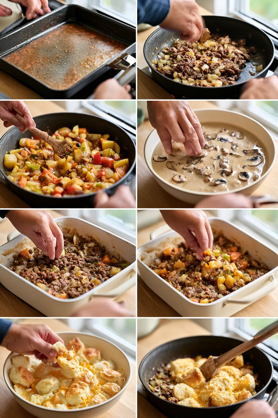 cheddar bay ground beef cobbler