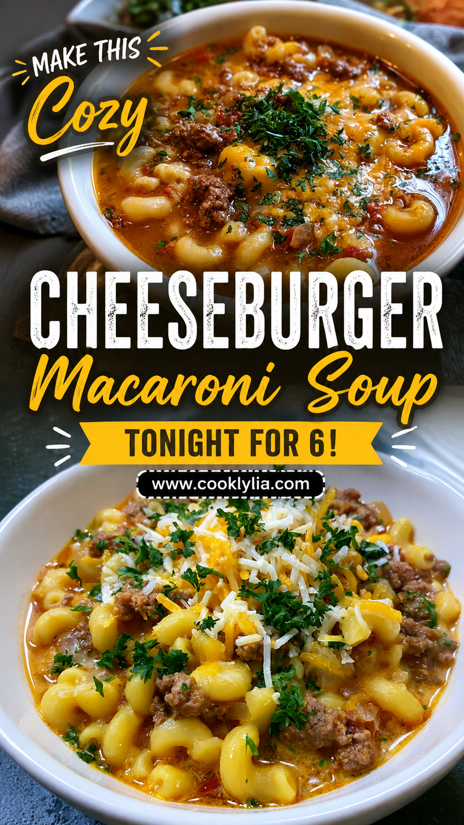 cheeseburger macaroni soup