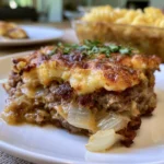 comforting amish beef hamburger steak bake
