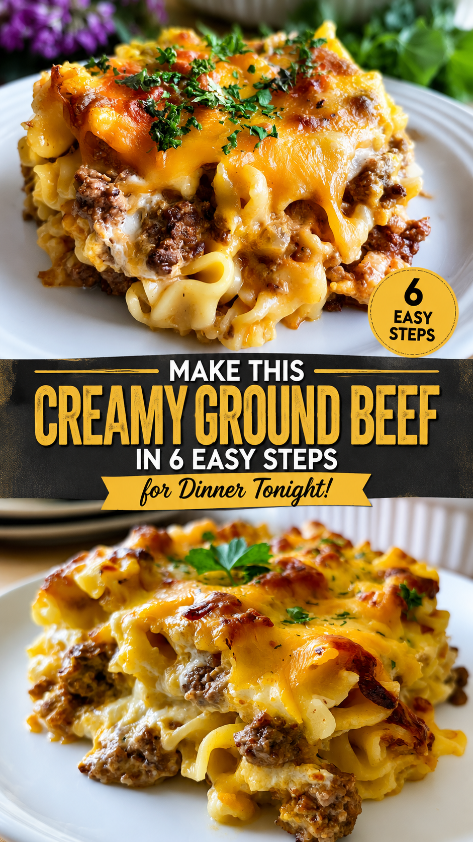 creamy ground beef casserole with cream cheese