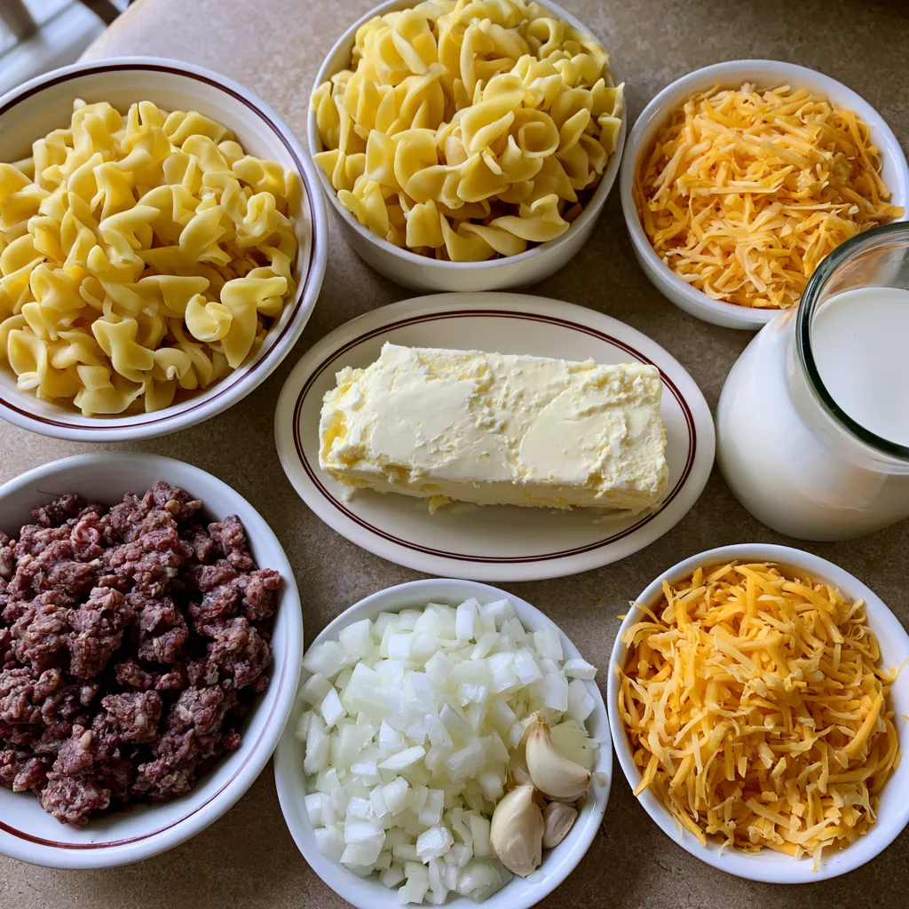 creamy ground beef casserole with cream cheese