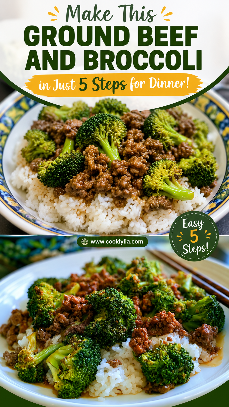 ground beef and broccoli
