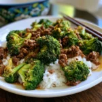ground beef and broccoli
