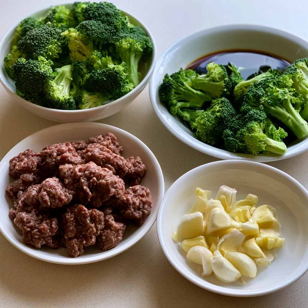 ground beef and broccoli