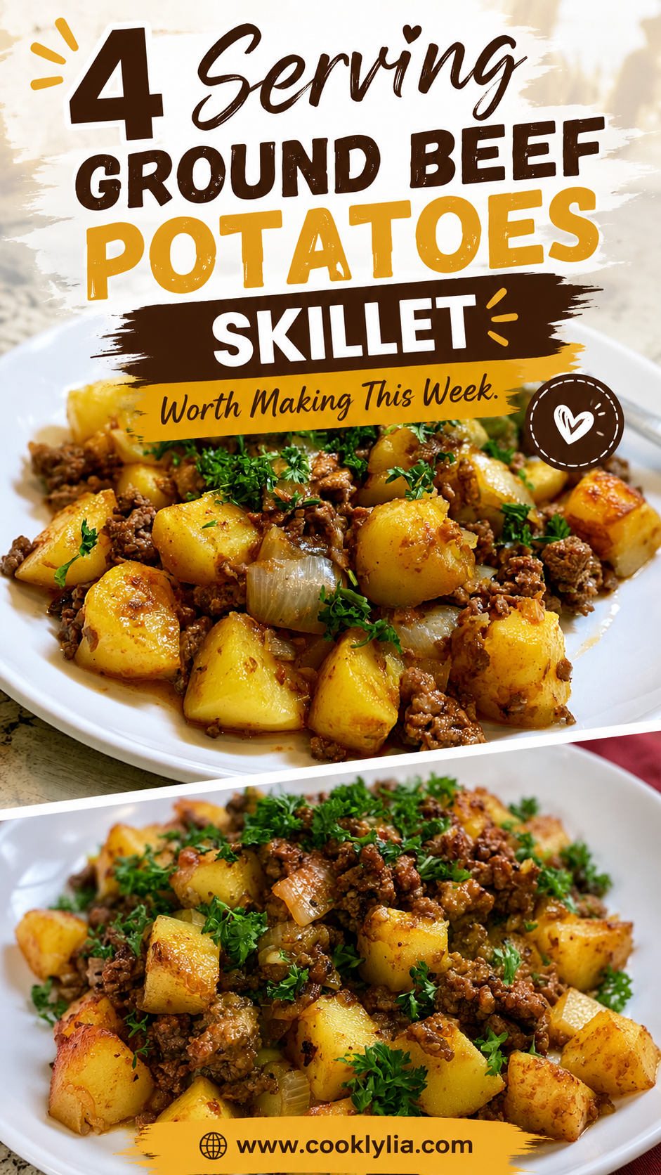ground beef and potatoes skillet