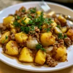 ground beef and potatoes skillet