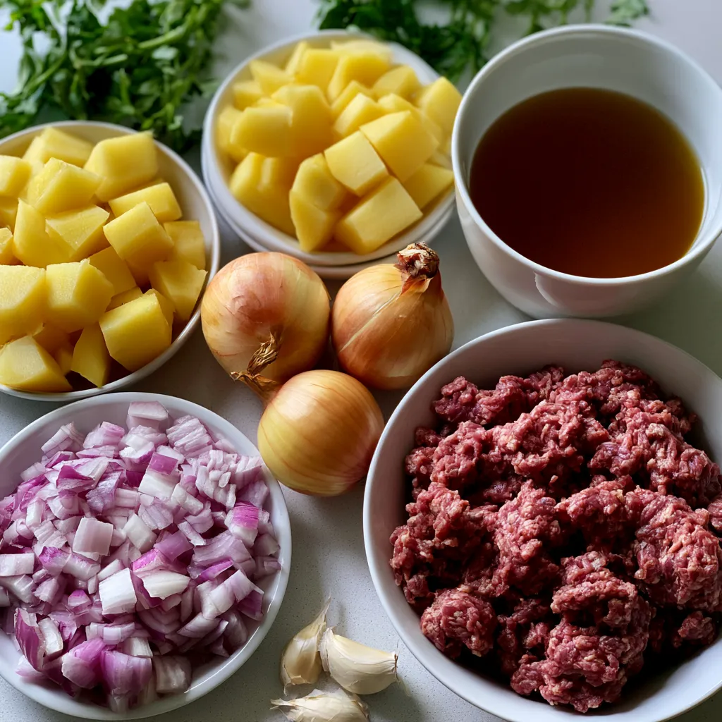 ground beef and potatoes skillet