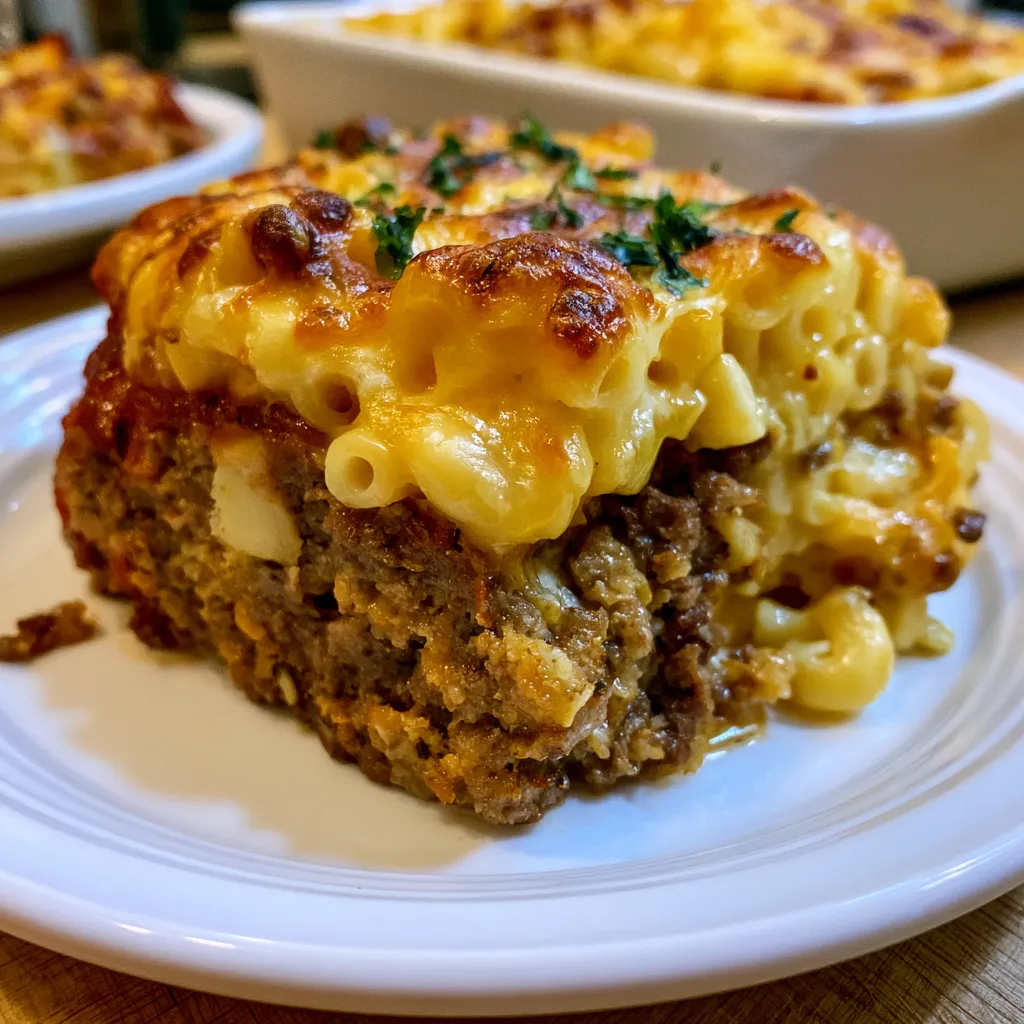mac and cheese meatloaf casserole
