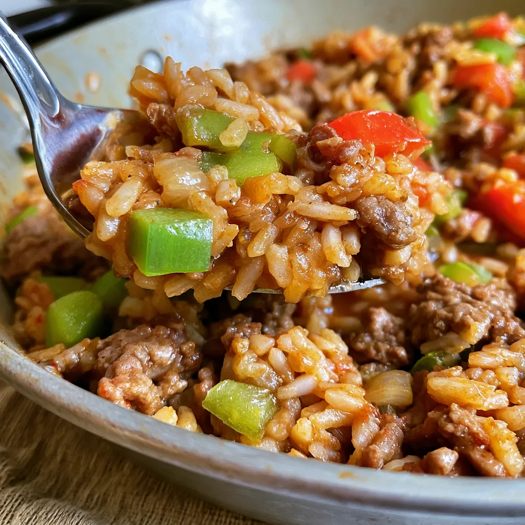 mexican beef and rice skillet