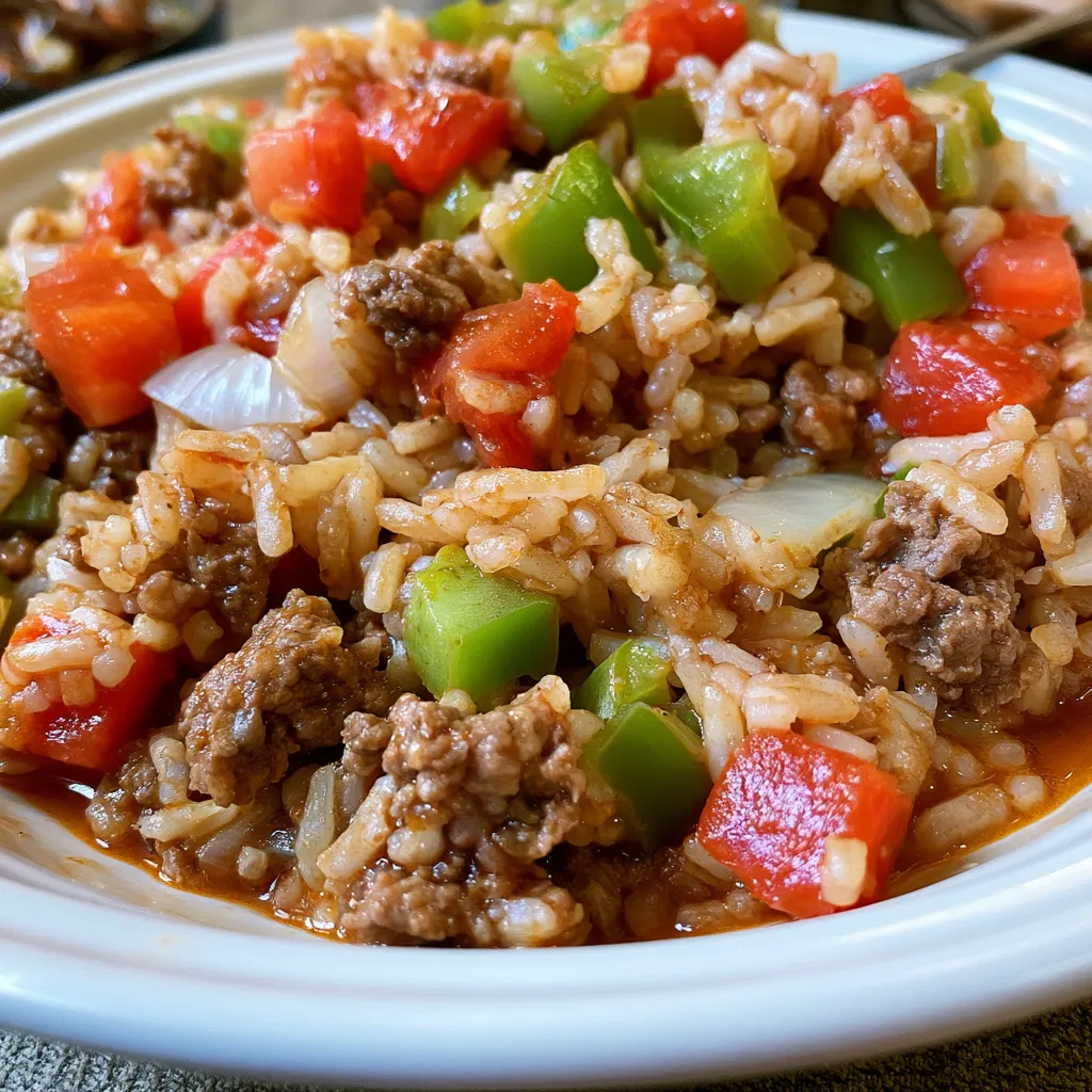 mexican beef and rice skillet