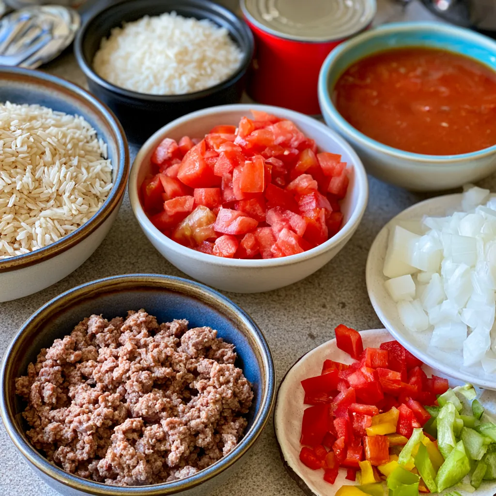 mexican beef and rice skillet