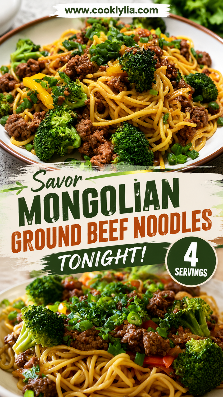 mongolian ground beef noodles