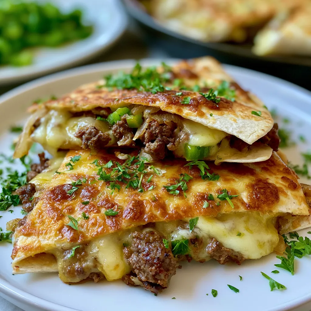 philly cheesesteak quesadilla